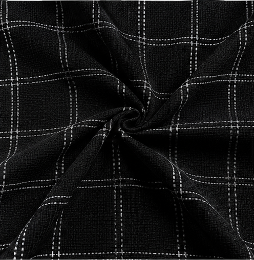 black windowpane Premium Fabric - product image 2