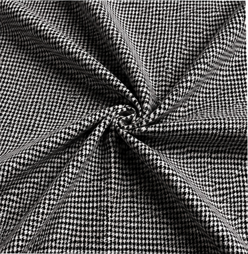 black white microcheck Fabric - product image 2