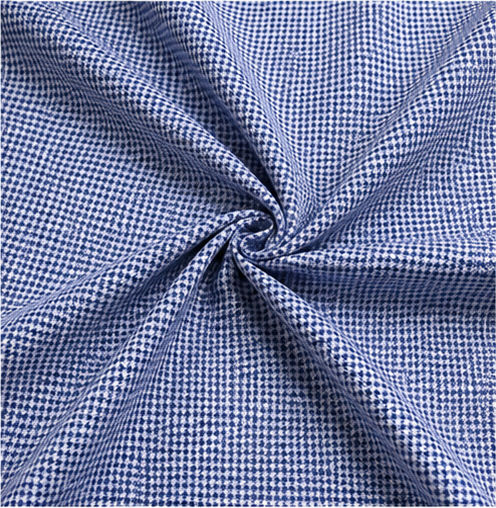 blue check unstiched Fabric - product image 2