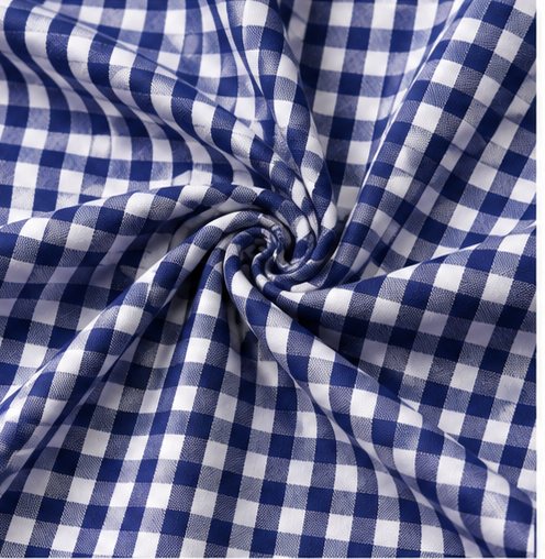 blue gingham Premium Fabric - product image 2