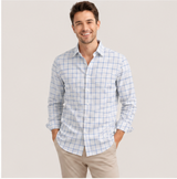 white blue checks Untiched Fabric t - featured image