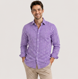 purple stripe Premium Fabric - featured image