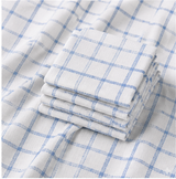 white blue checks Untiched Fabric t - product image 3