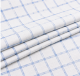 white blue checks Untiched Fabric t - product image 5