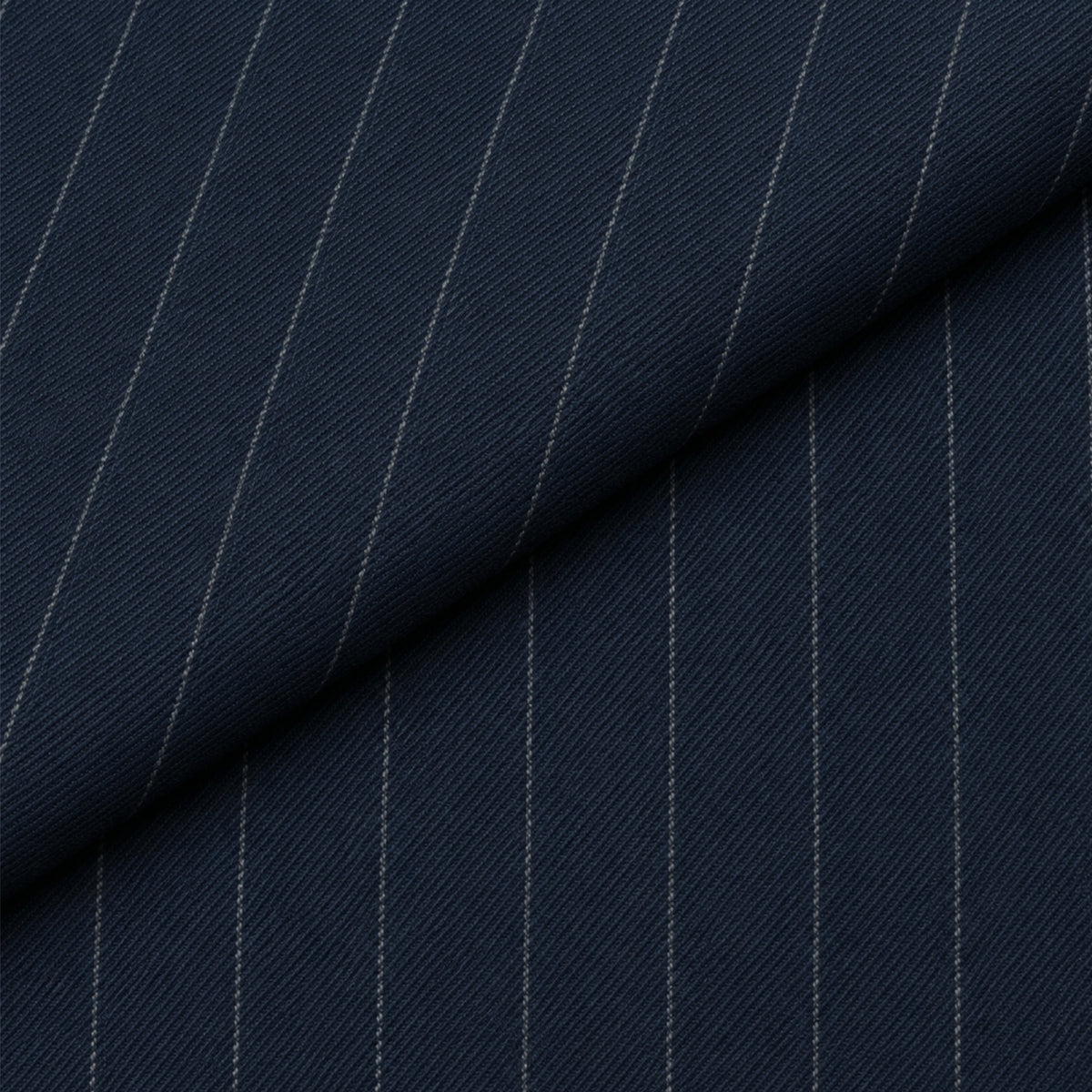 Spdfs-224  - 1-Navy Blue Pinstripe Trouser Fabric