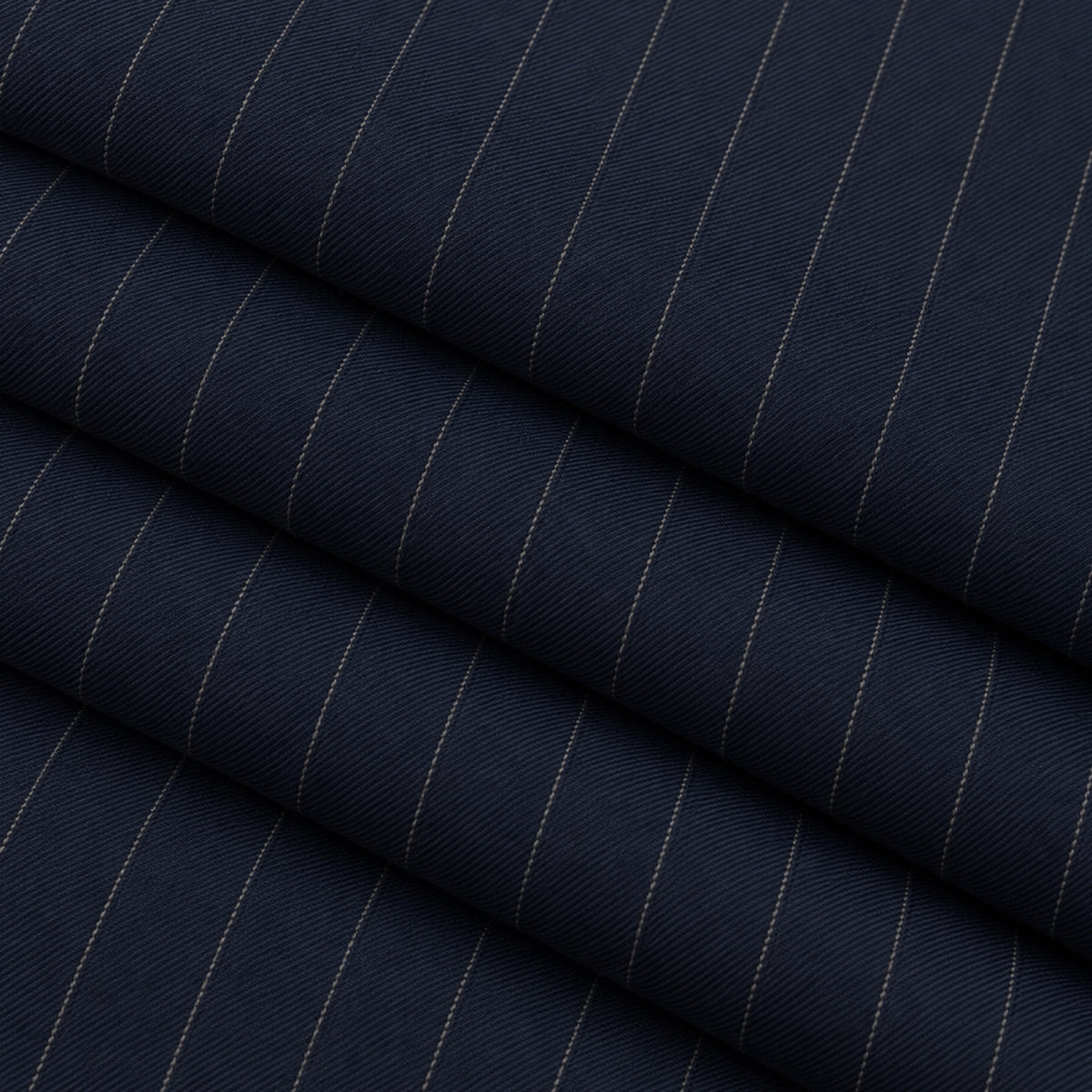 Spdfs-224  - 1-Navy Blue Pinstripe Trouser Fabric