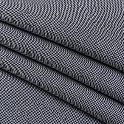 2461 - 3-Charcoal Grey Microcheck Trouser