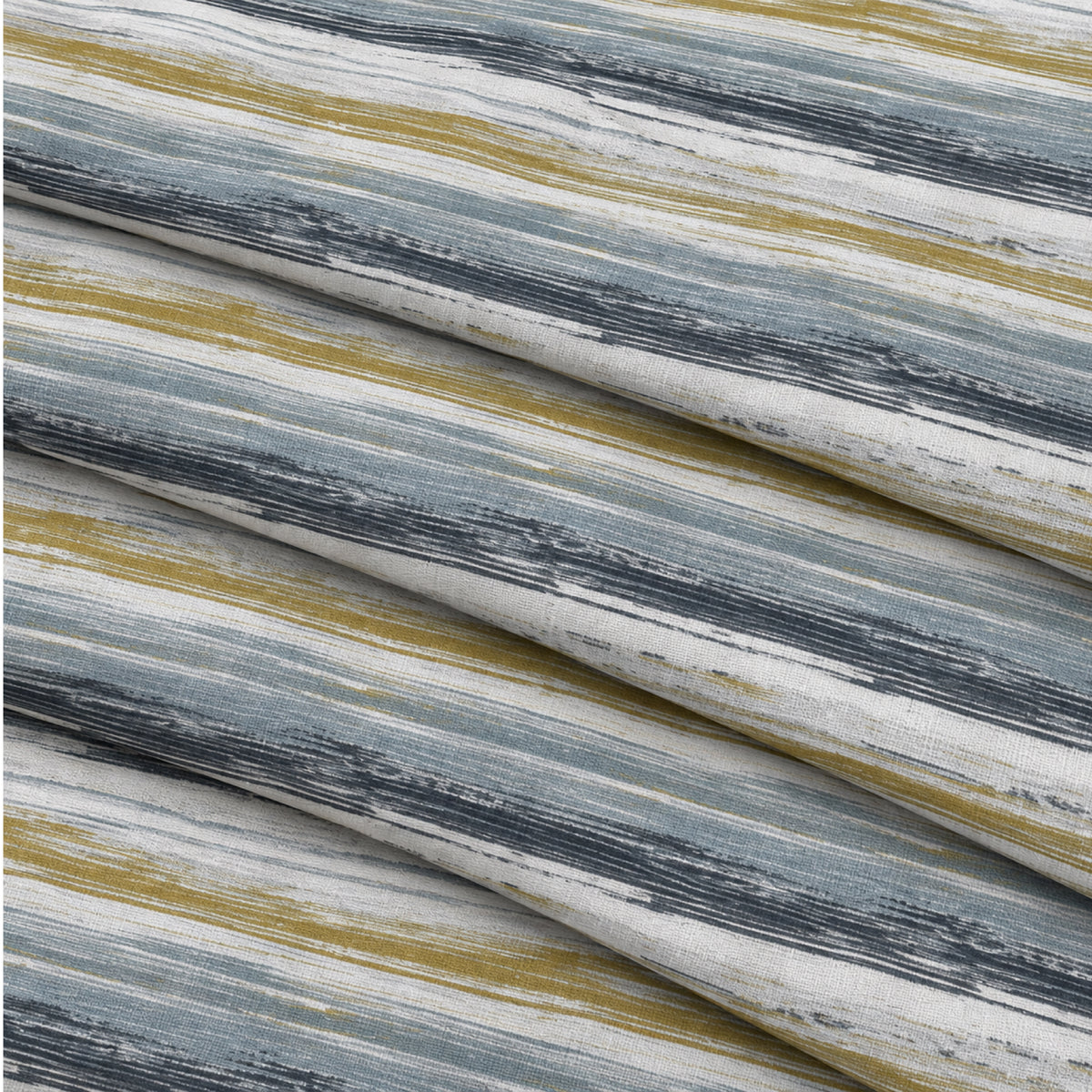 Dg-1298  - S Grey Olive Brushstroke Stripe Kurta Fabric