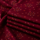 Maroon Printed Cotton Straight Kurta for Men