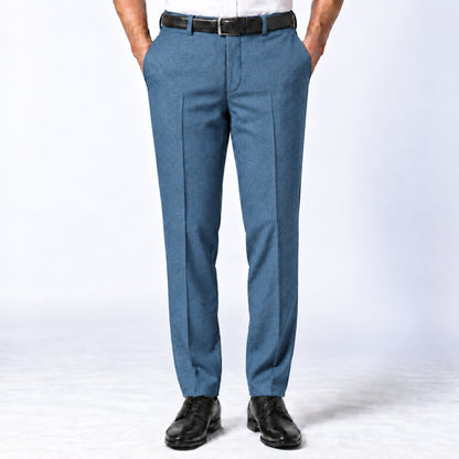 JCL-175 - 6-**Ocean Blue Textured Trouser** view 1