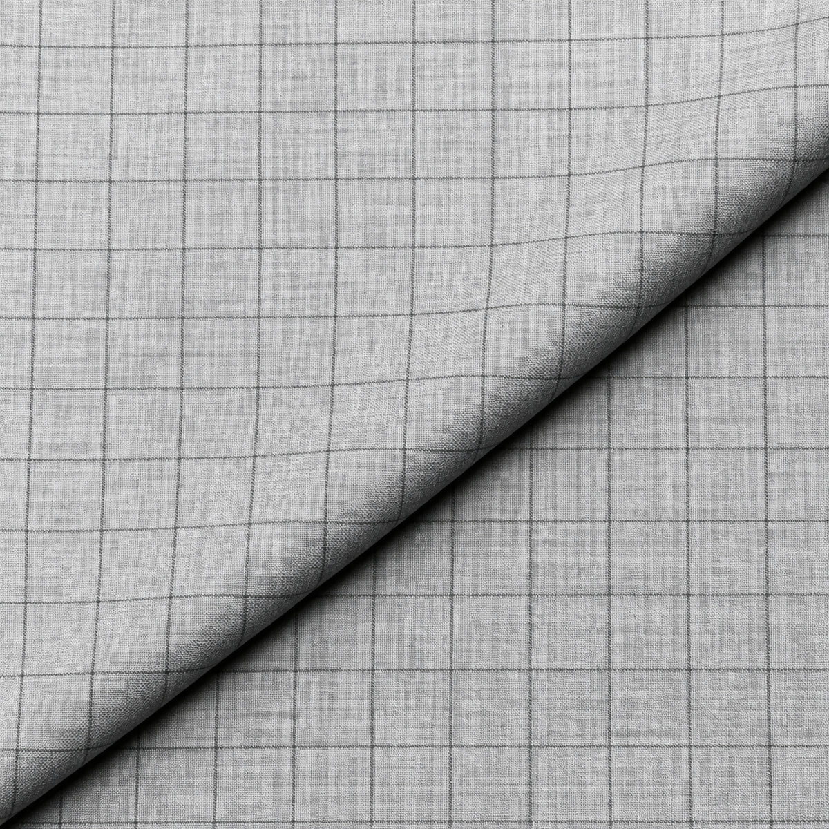 02521 - 1-Light Grey Windowpane Check Trouser Fabric view 4