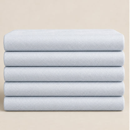 SPD/SH-654 - 3-Light Blue Fine Stripe Shirt Fabric view 5