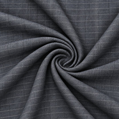 SPD-FS-270 - 2-**Charcoal Pinstripe Trouser Fabric view 2