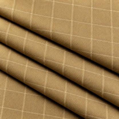 SPD-969 - 2-**Camel Windowpane Trouser Fabric** view 3