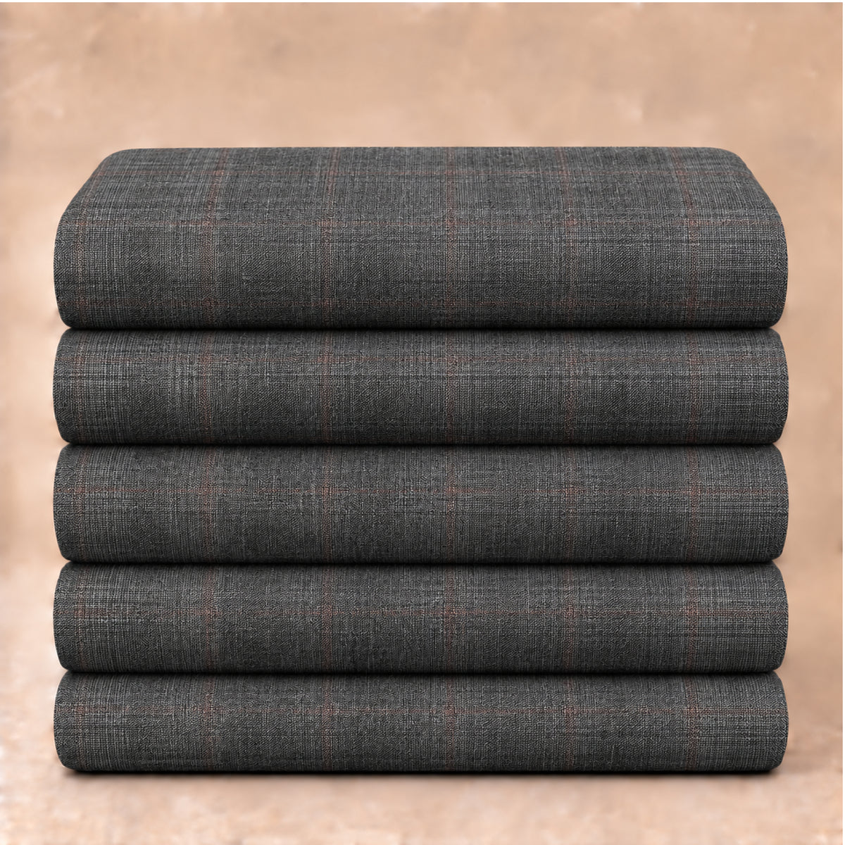 02393 - 2-Charcoal Grey Check Trouser Fabric view 5