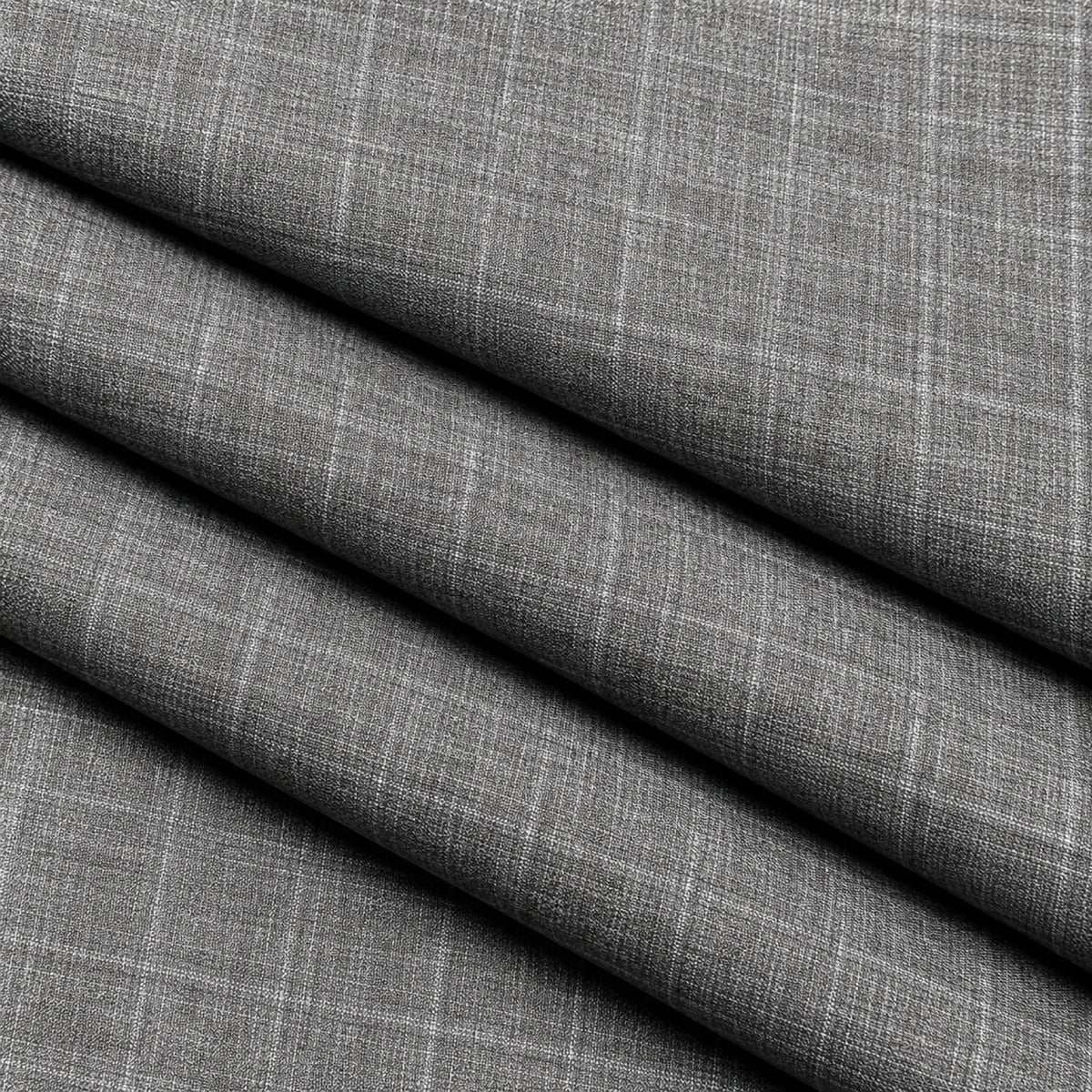 JCL-291 - 1 -Ash Grey Textured Check Trouser Fabric view 3