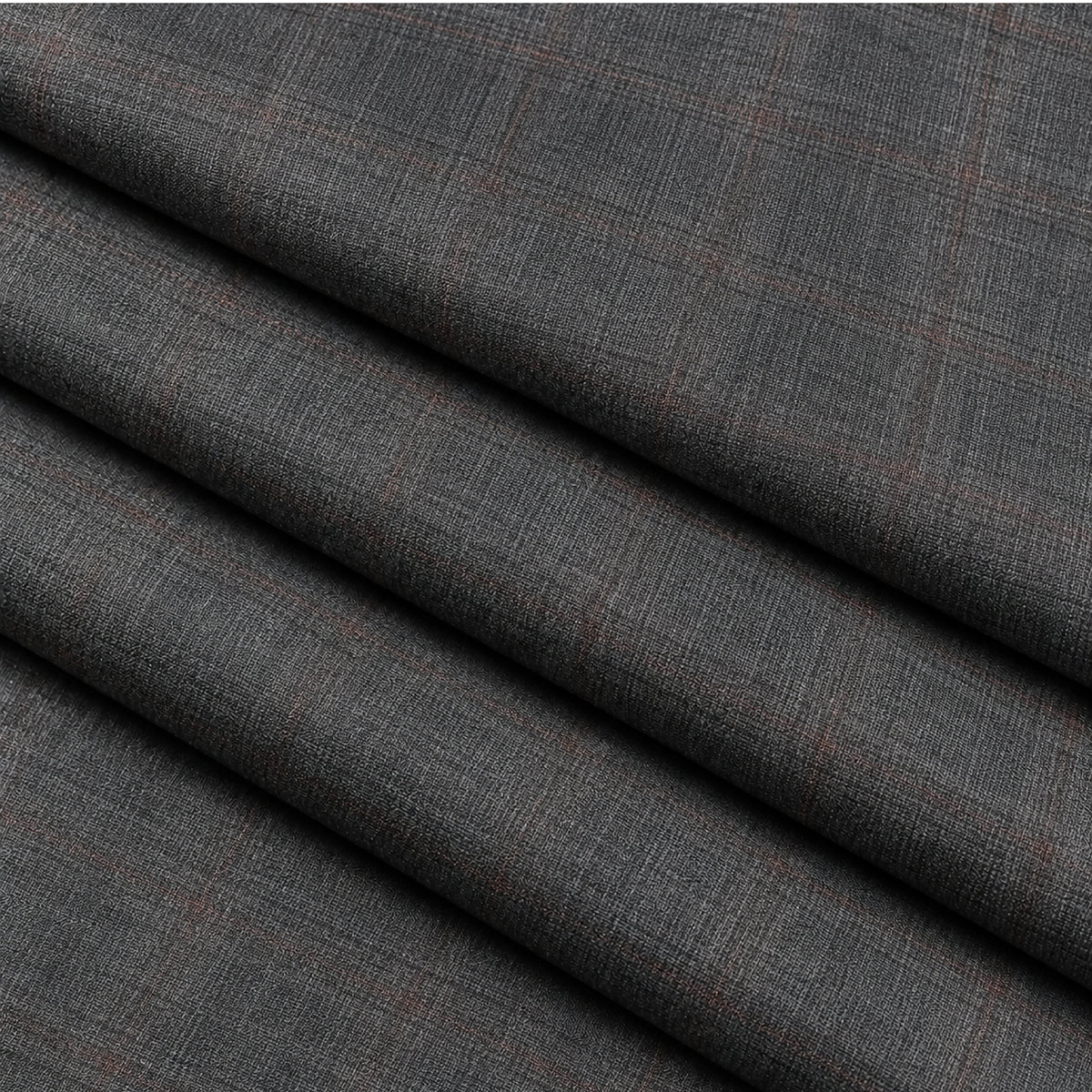 02393 - 2-Charcoal Grey Check Trouser Fabric view 3