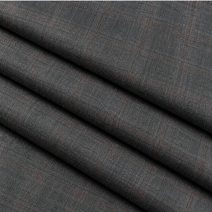 02393 - 2-Charcoal Grey Check Trouser Fabric view 3