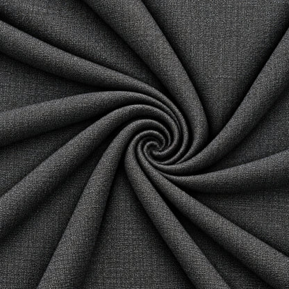 02414 - 2 -Charcoal Black Textured Trouser Fabric view 2