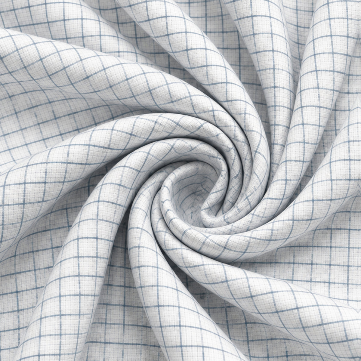  SPD/SH-734 - 1-White Blue Check Shirt view 2