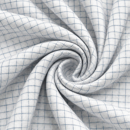  SPD/SH-734 - 1-White Blue Check Shirt view 2