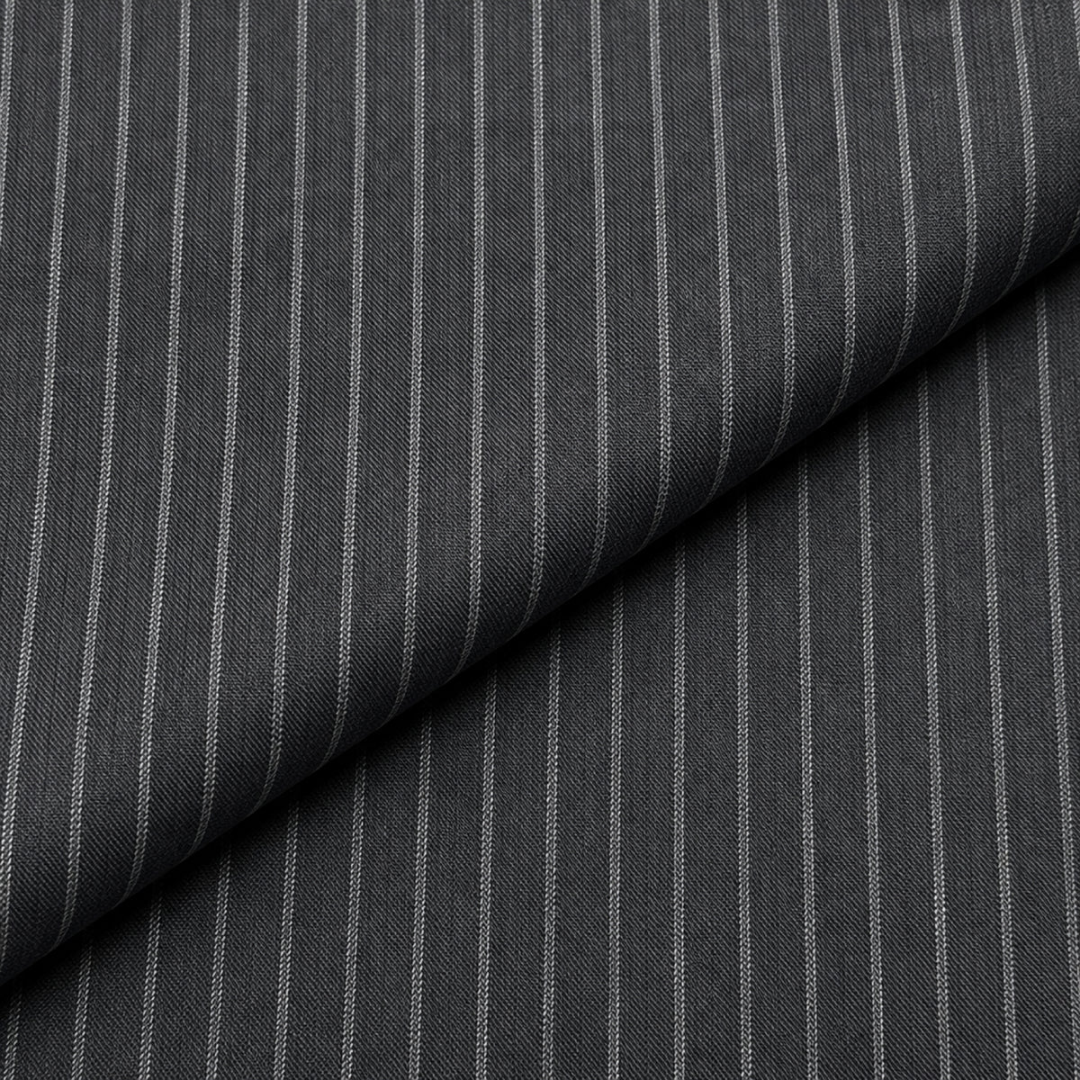 JCL-123 - 5-Midnight Charcoal Pinstripe Trouser Fabric view 4