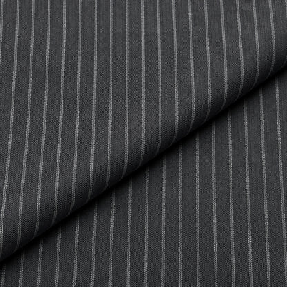 JCL-123 - 5-Midnight Charcoal Pinstripe Trouser Fabric view 4