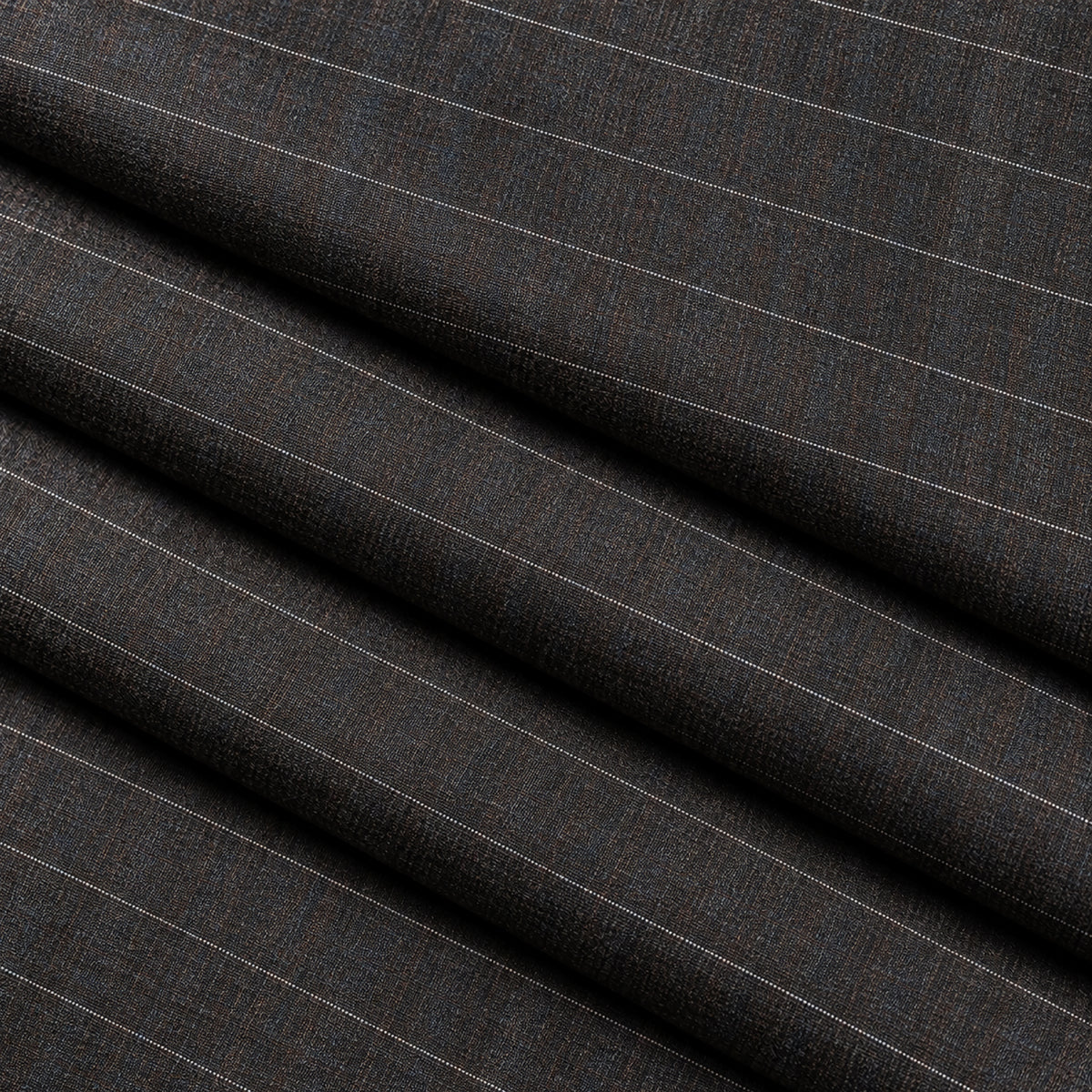02505 - 2-Charcoal Brown Pinstripe Trouser Fabric view 3
