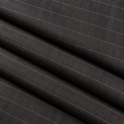 02505 - 2-Charcoal Brown Pinstripe Trouser Fabric view 3