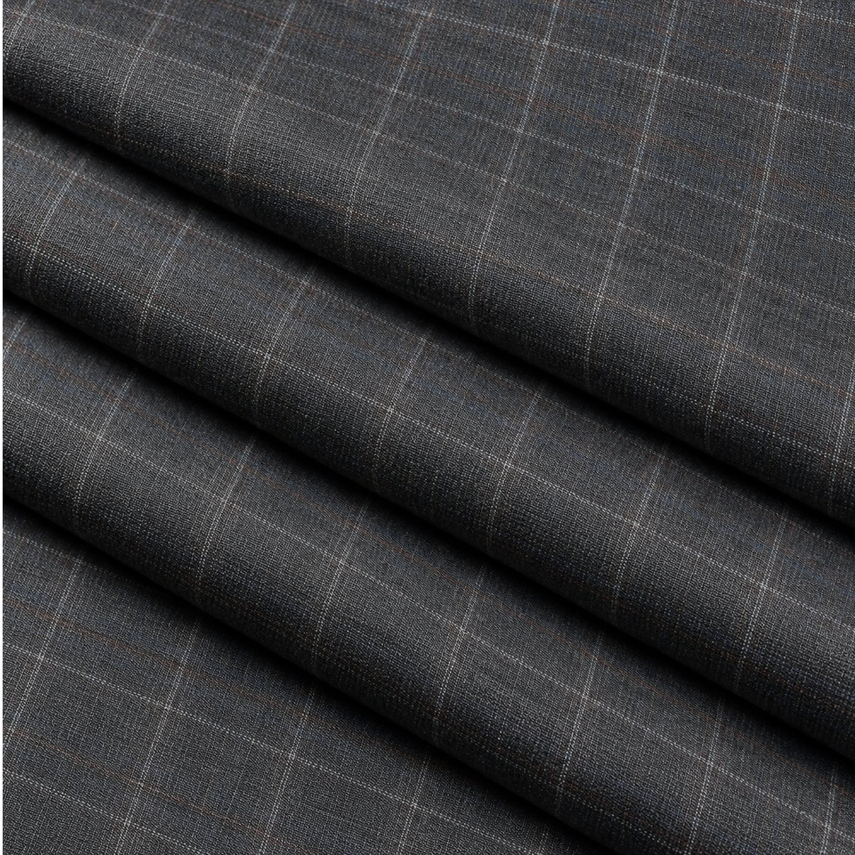 02421 - 4-Light Grey Textured Stripe Trouser Fabric view 3
