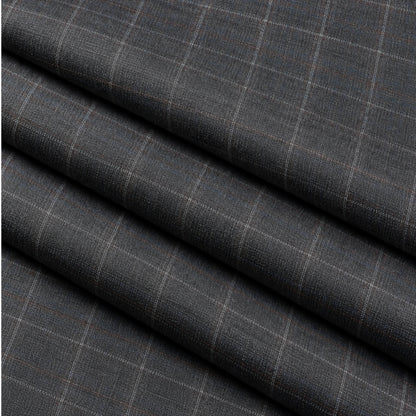 02421 - 4-Light Grey Textured Stripe Trouser Fabric view 3