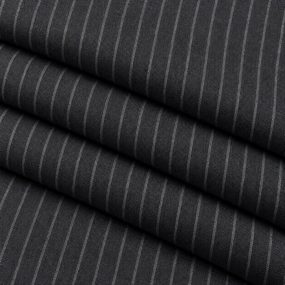 JCL-123 - 5-Midnight Charcoal Pinstripe Trouser Fabric view 3