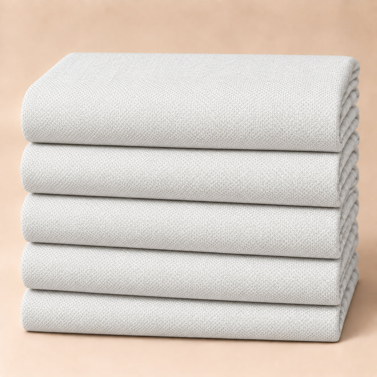 SPD/SH-657 - 5-Plain White Textured Shirt Fabric view 5