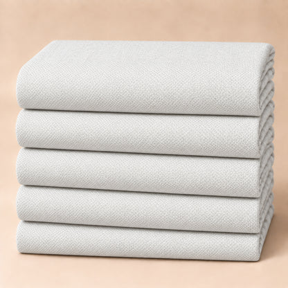 SPD/SH-657 - 5-Plain White Textured Shirt Fabric view 5