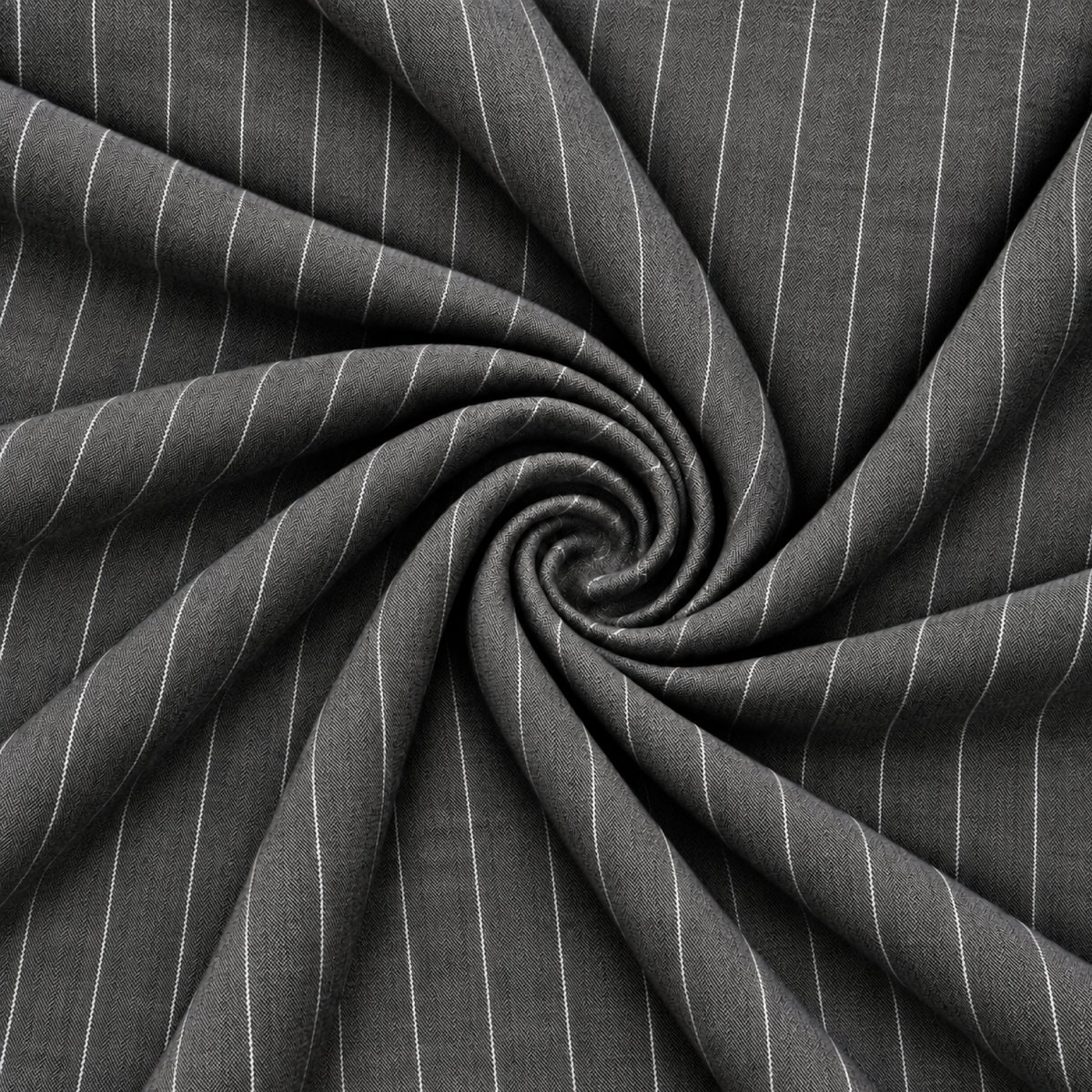 JCL-271 - 3-Charcoal Grey Bold Pinstripe Trouser Fabric view 2