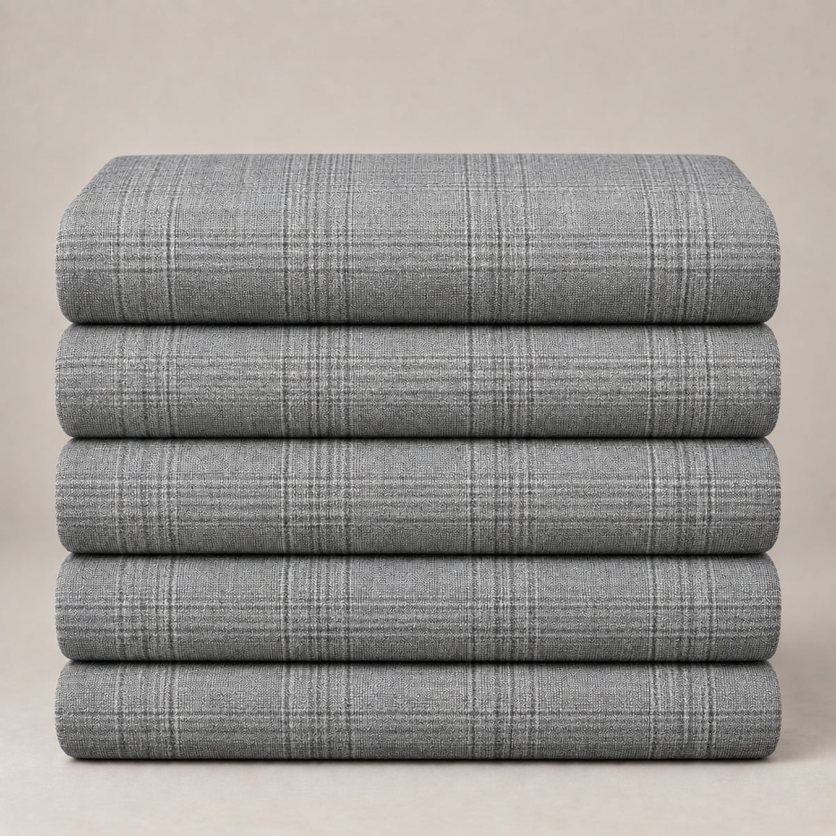 JCL-120 - 4-Pearl Grey Glen Check Trouser Fabric view 5