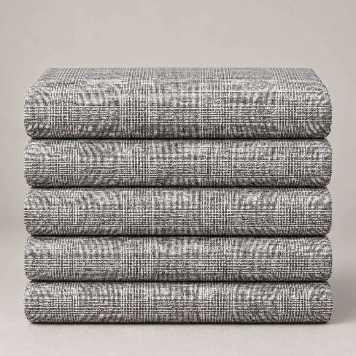 JCL -217 - 1-Light Grey Glen Check Trouser Fabric view 5