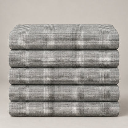 JCL -217 - 1-Light Grey Glen Check Trouser Fabric view 5