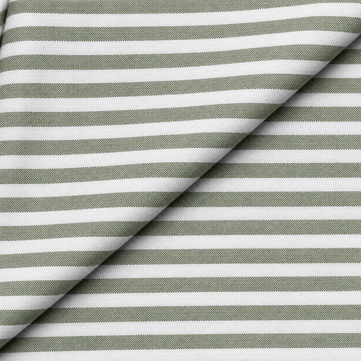 SPD/SH-662 - 3-Olive Green & White Stripe Shirt Fabric view 4