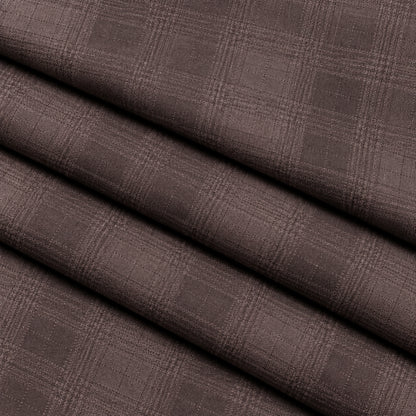 JCL-296 - 3-Cocoa Brown Subtle Check Trouser Fabric view 3