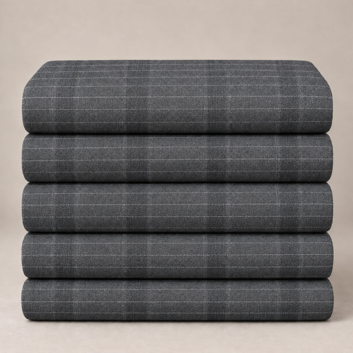 SPD-FS-270 - 2-**Charcoal Pinstripe Trouser Fabric view 5