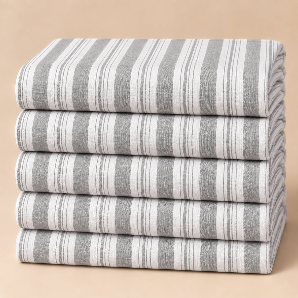 SPD/SH-726 - 2-White & Grey Multi-Stripe Shirt Fabric view 5