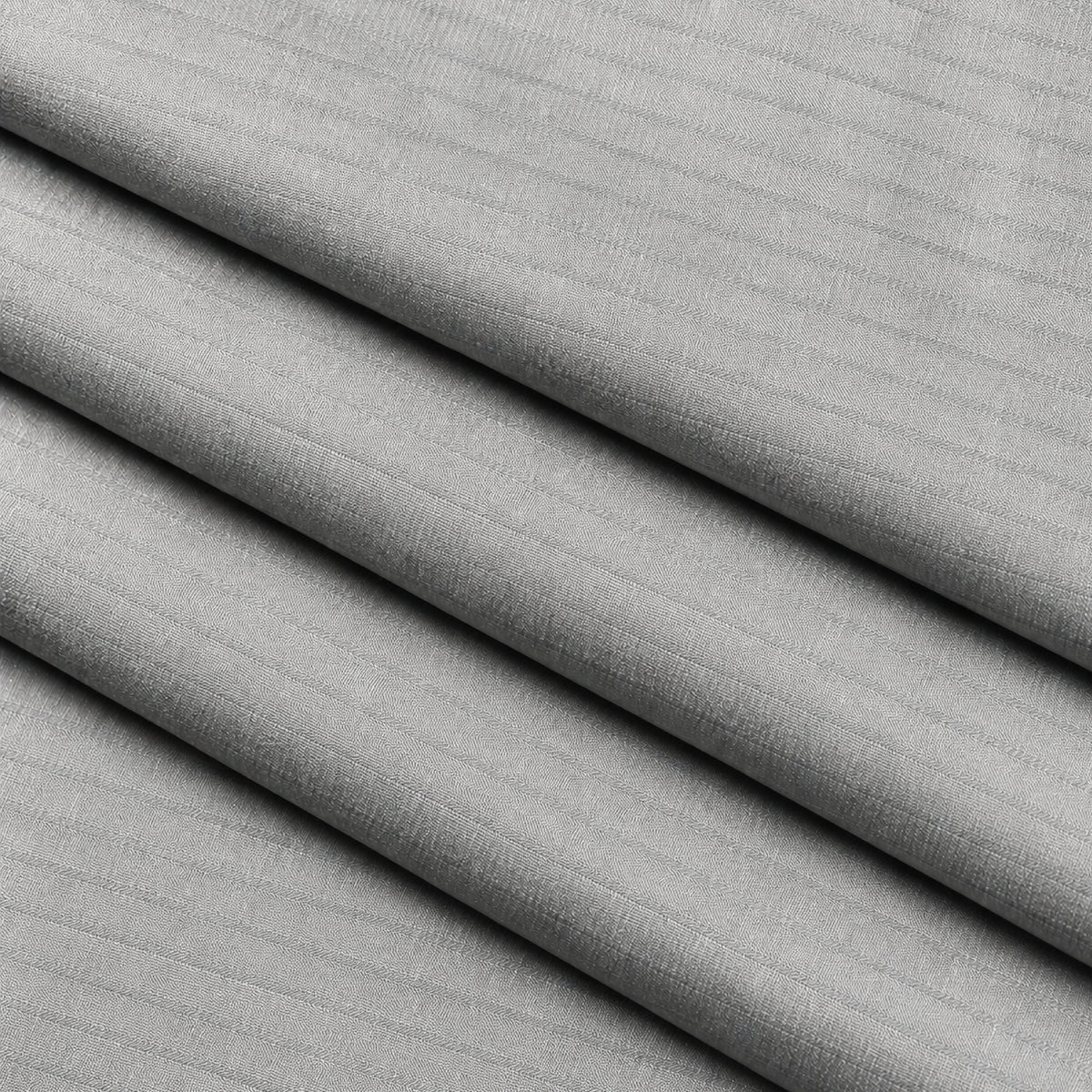 02533 - 1 -Light Grey Textured Stripe Trouser Fabric view 3