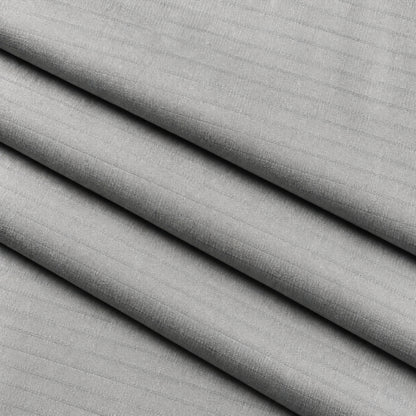 02533 - 1 -Light Grey Textured Stripe Trouser Fabric view 3