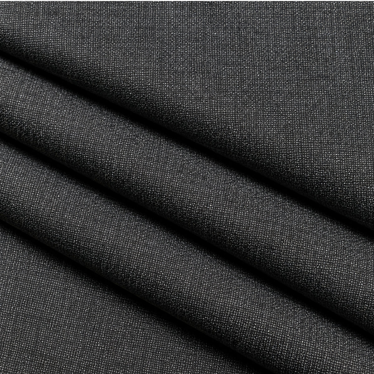 02414 - 2 -Charcoal Black Textured Trouser Fabric view 3