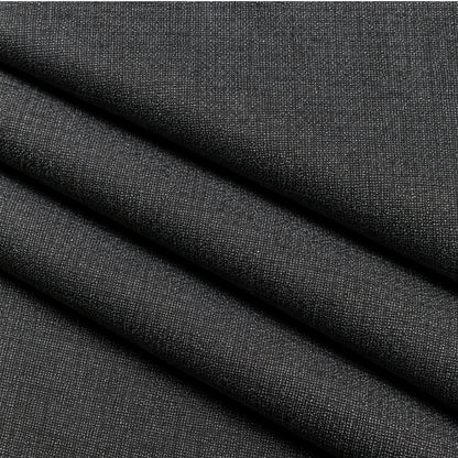 02414 - 2 -Charcoal Black Textured Trouser Fabric view 3