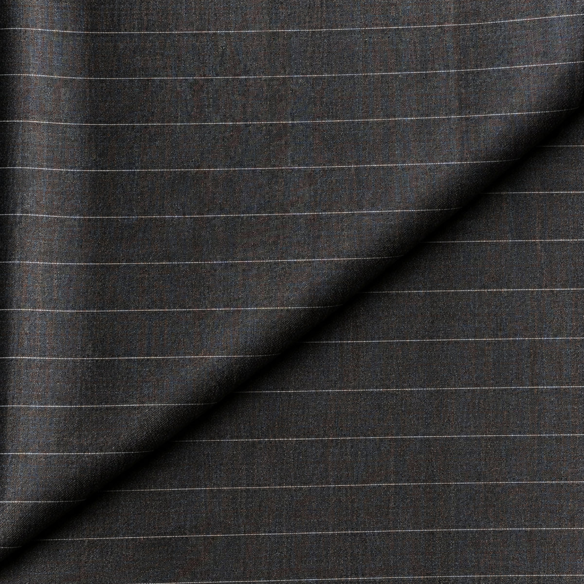 02505 - 2-Charcoal Brown Pinstripe Trouser Fabric view 4