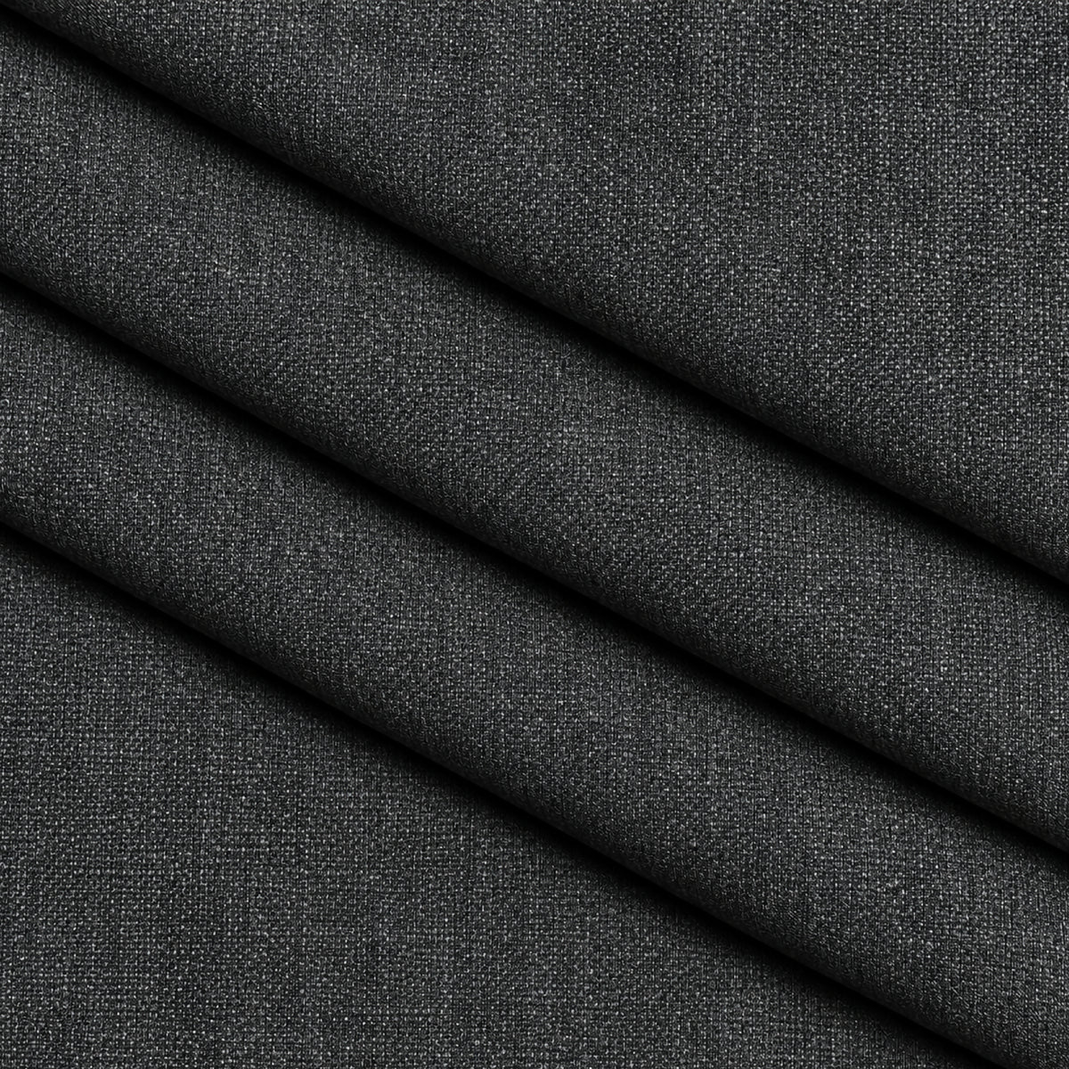 02496 - 3-Dark Charcoal Grey Textured Trouser Fabric view 3