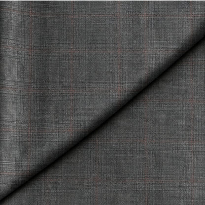 02393 - 2-Charcoal Grey Check Trouser Fabric view 4