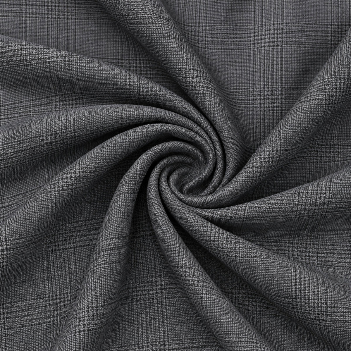 JCL-090  - 6-Charcoal Grey Glen Check Trouser Fabric view 2